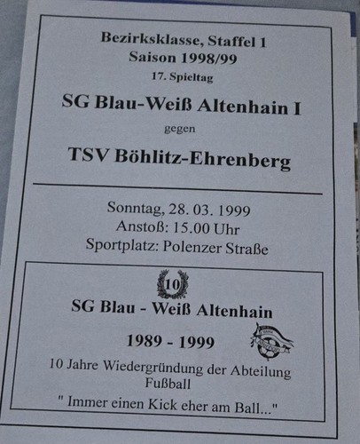 1998 bezirksklasse sg - bezirksklasse,