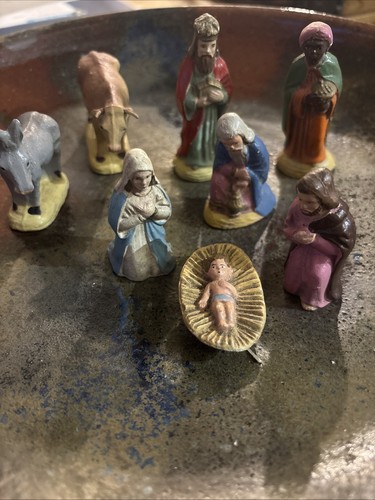 Alte weihnachtskrippe - alte,